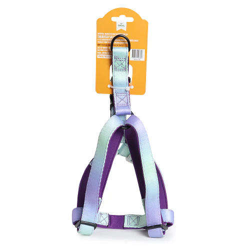 Basil Padded Adjustable Harness for Dogs (Purple/Blue) - Image 5