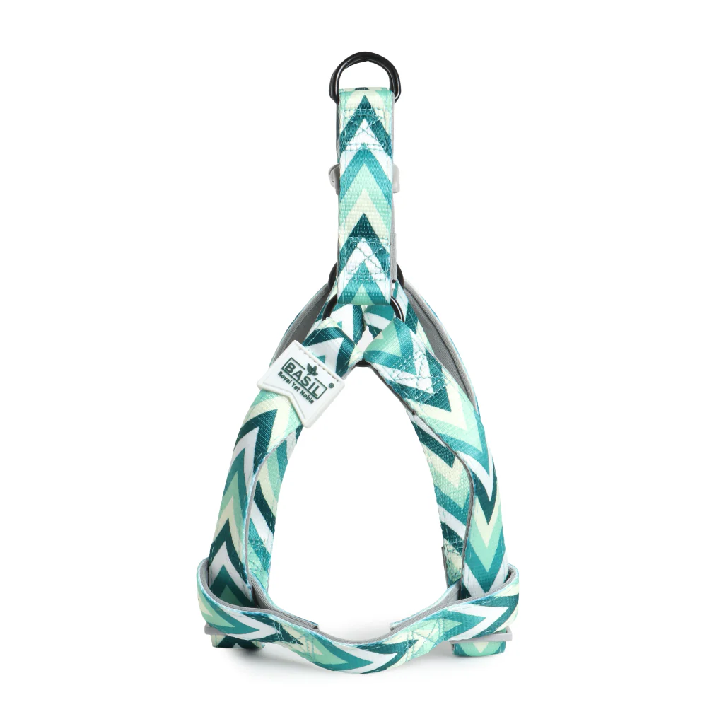 Basil Printed Adjustable Harness for Dogs (Green) - Image 5