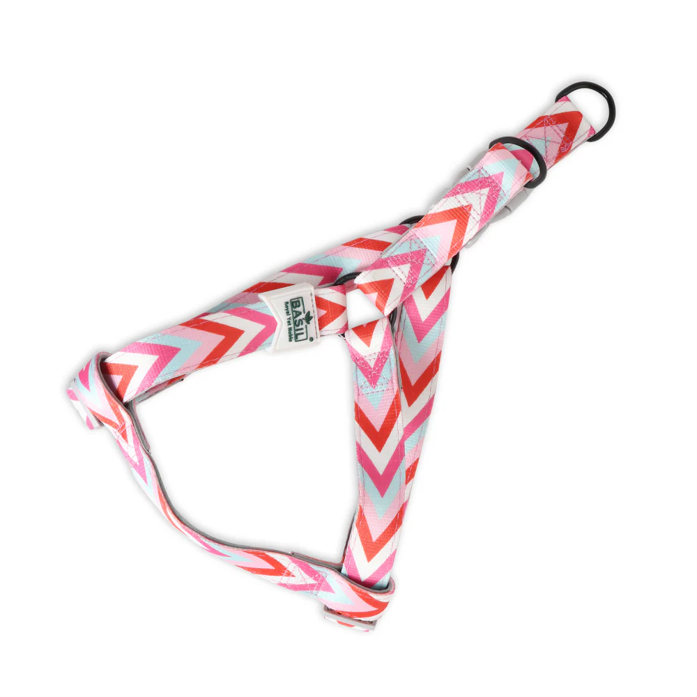 Basil Printed Adjustable Harness for Dogs (Pink) - Image 4
