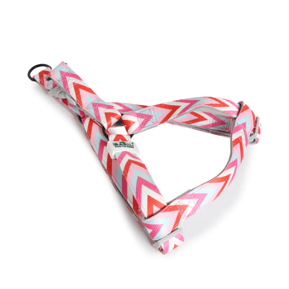 Basil Printed Adjustable Harness for Dogs (Pink) - Image 5