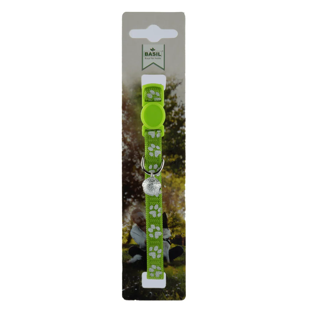 Basil Printed Collar for Cats & Puppies (Green) - Image 4