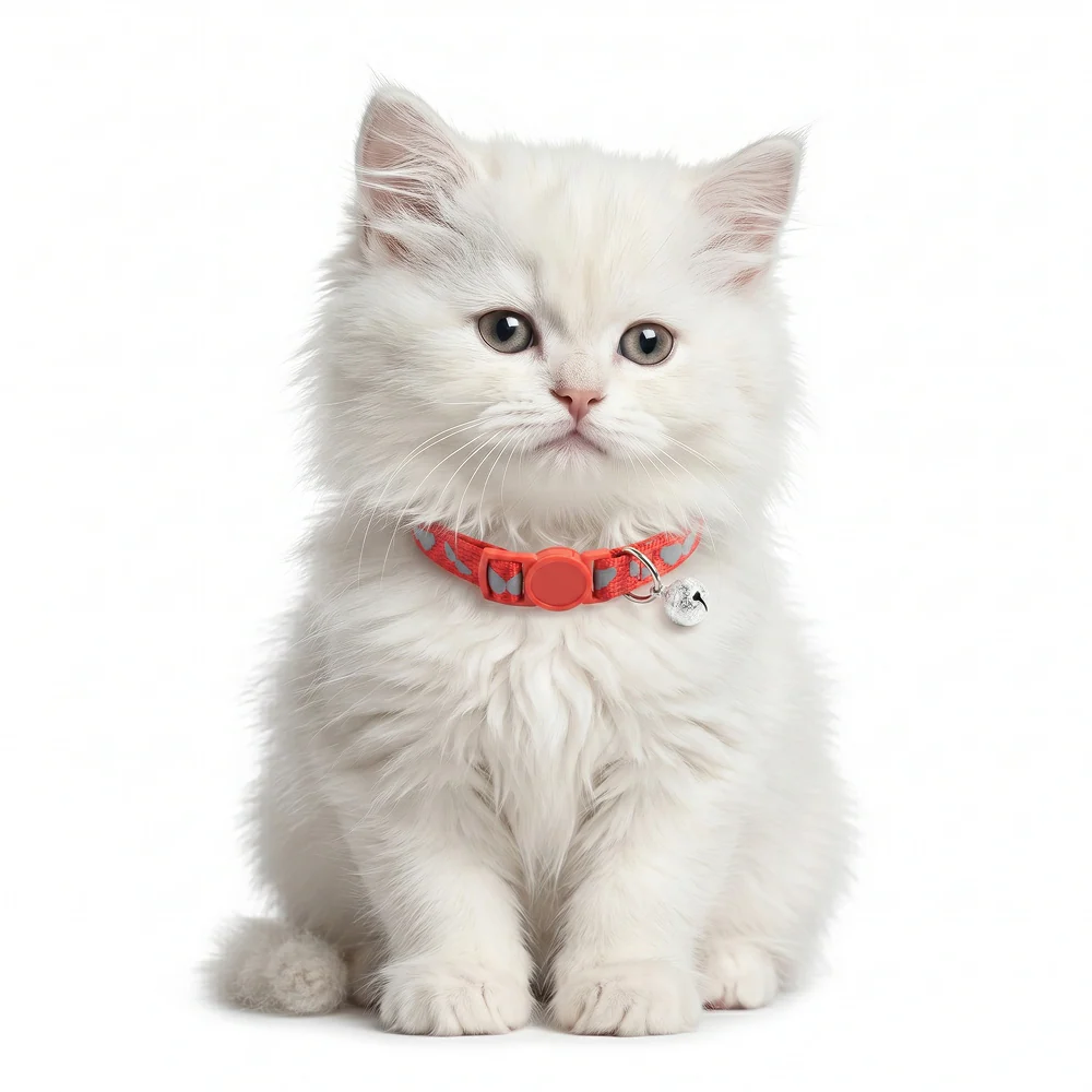 Basil Printed Collar for Cats & Puppies (Red) - Image 2