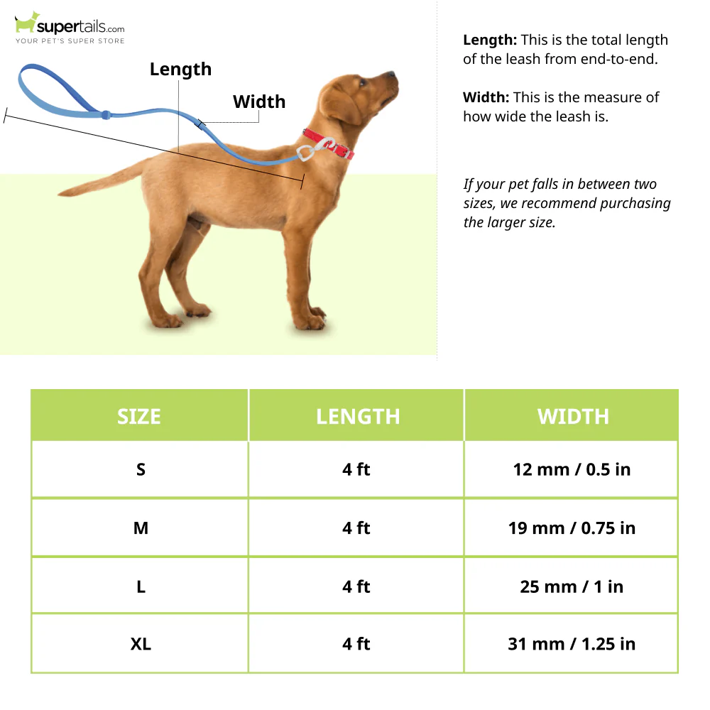 Basil Printed Leash for Dogs and Cats (Green) - Image 2