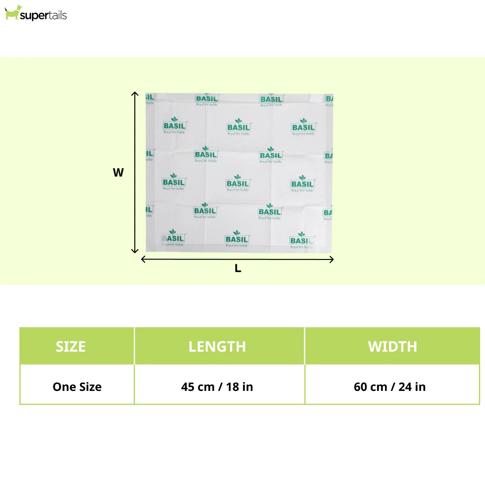 Basil Training Pads for Puppies (60x45cm) - Image 2