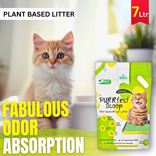 Basil Purrfect Green Tea Scented Clumping Cat Litter - Image 4