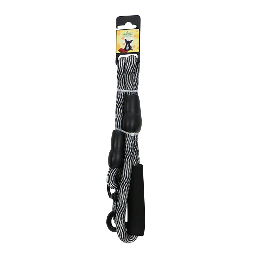 Basil Rope Leash for Dogs (Black/Gray)