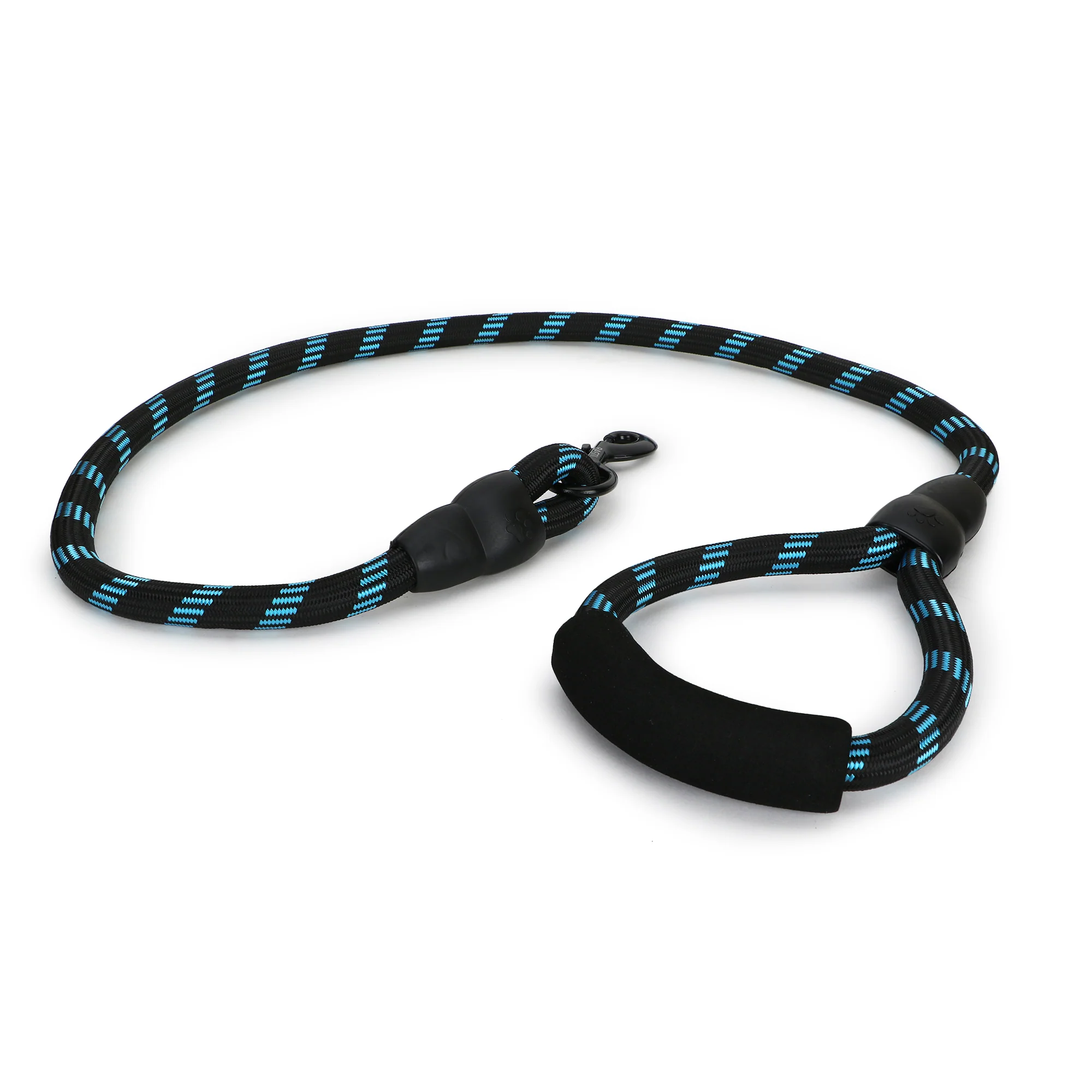 Basil Rope Leash for Dogs (Black/Blue) - Image 3