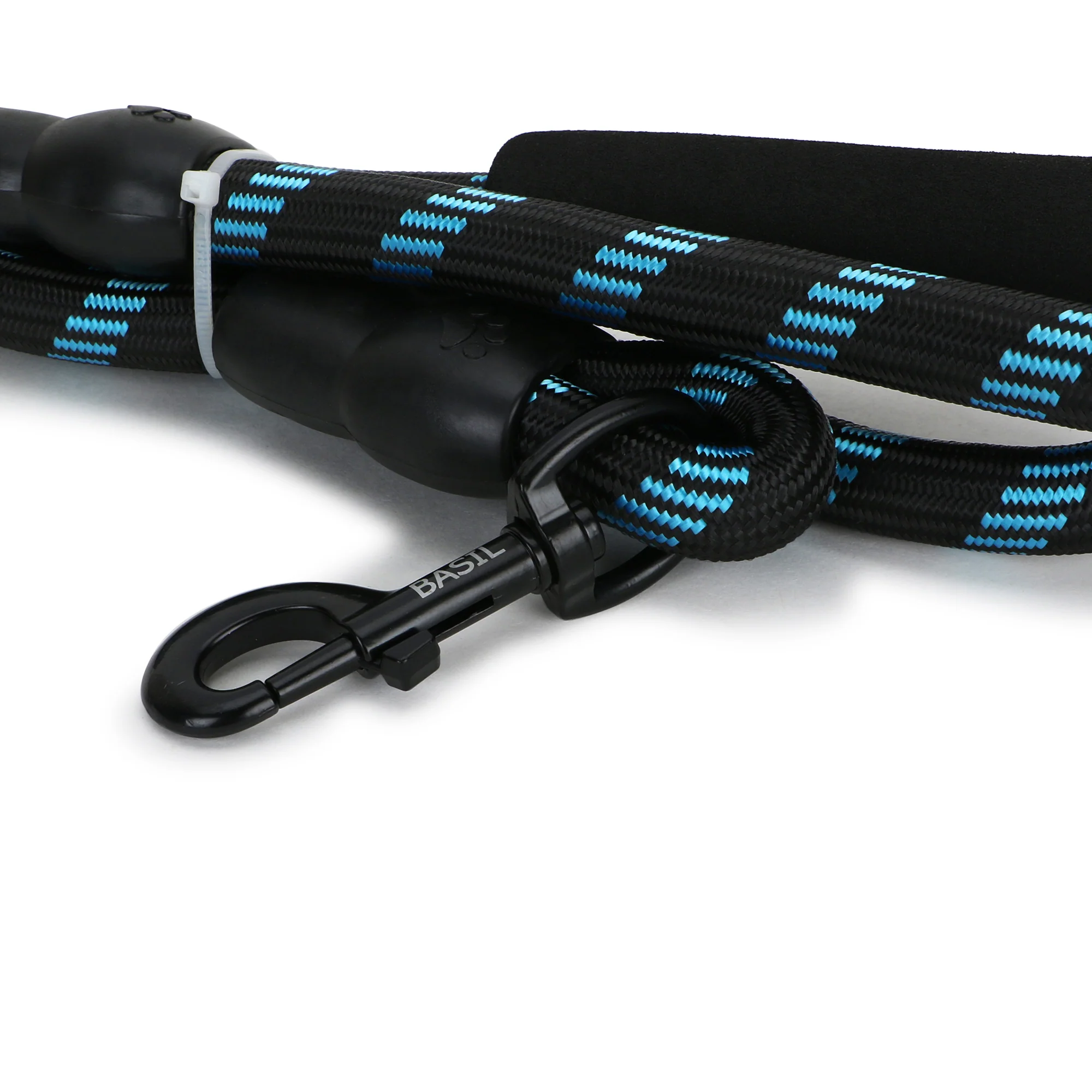 Basil Rope Leash for Dogs (Black/Blue) - Image 5