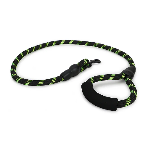 Basil Rope Leash for Dogs (Black/Green) - Image 5