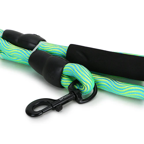 Basil Rope Leash for Dogs (Yellow/Green) - Image 4