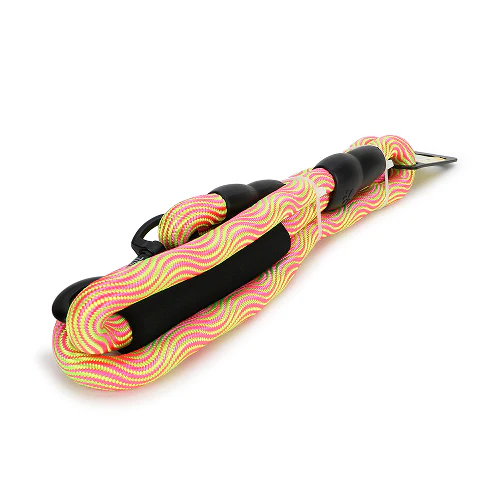 Basil Rope Leash for Dogs (Yellow & Pink) - Image 3