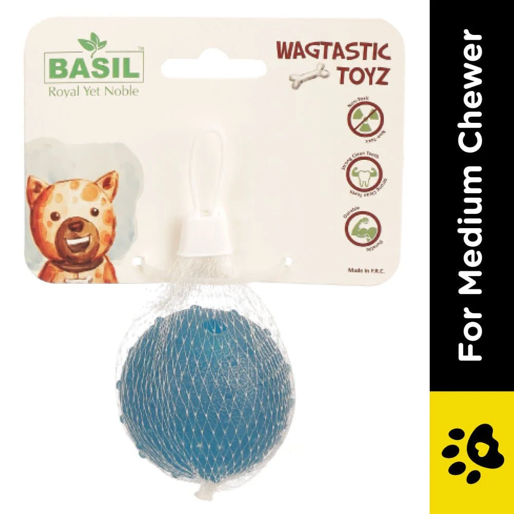 Basil Rubber Ball With Bell Toy for Dogs - Image 2