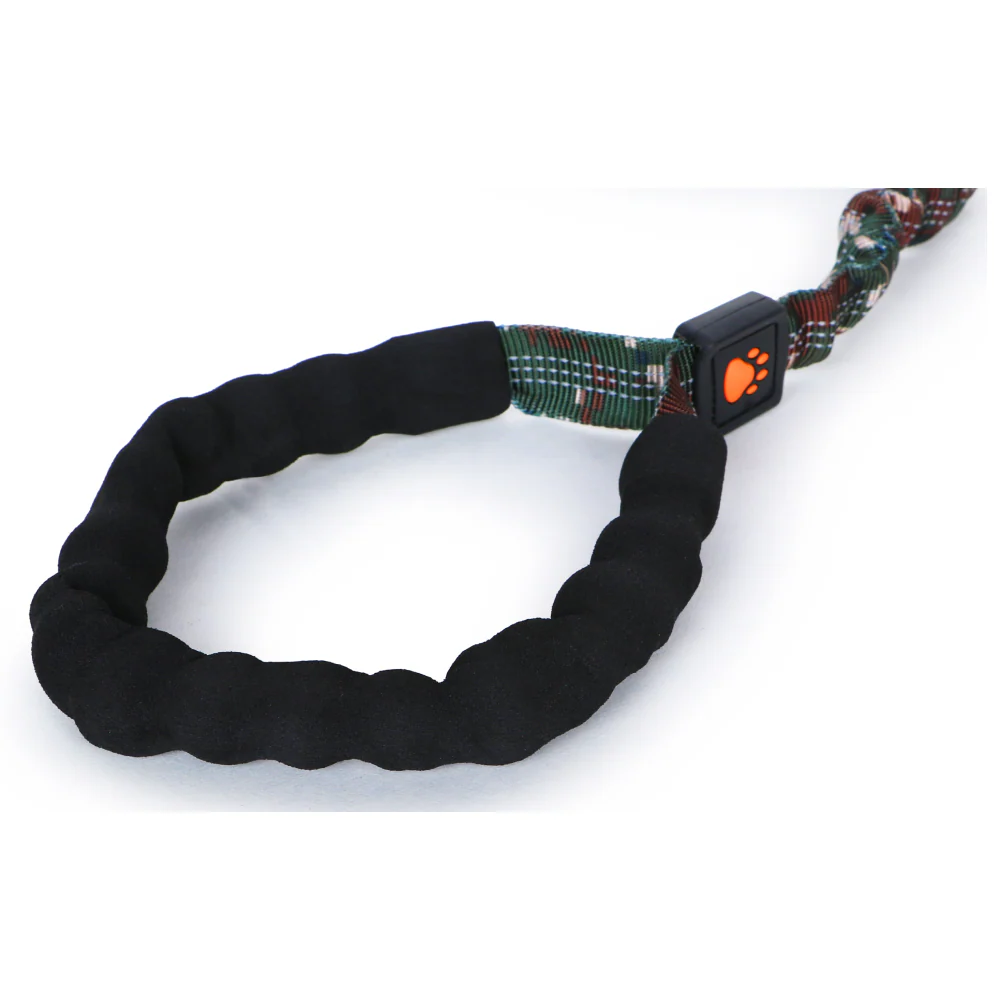 Basil Shock Absorbing Stretch Leash for Dogs (Green) - Image 2