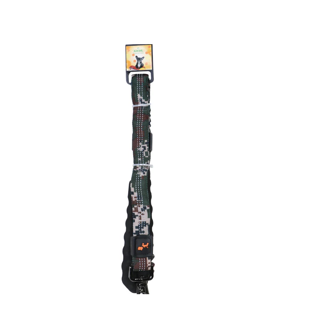 Basil Shock Absorbing Stretch Leash for Dogs (Green) - Image 3