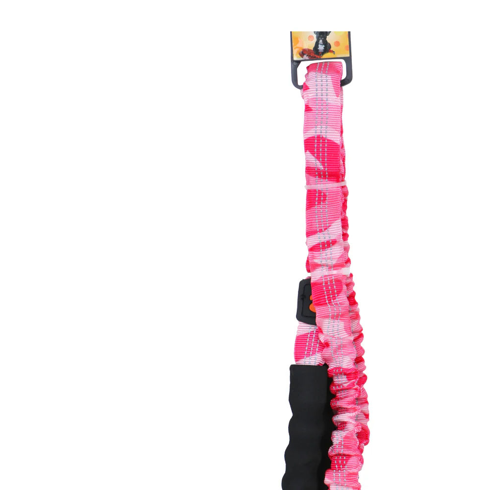 Basil Shock Absorbing Stretch Leash for Dogs (Pink) - Image 10