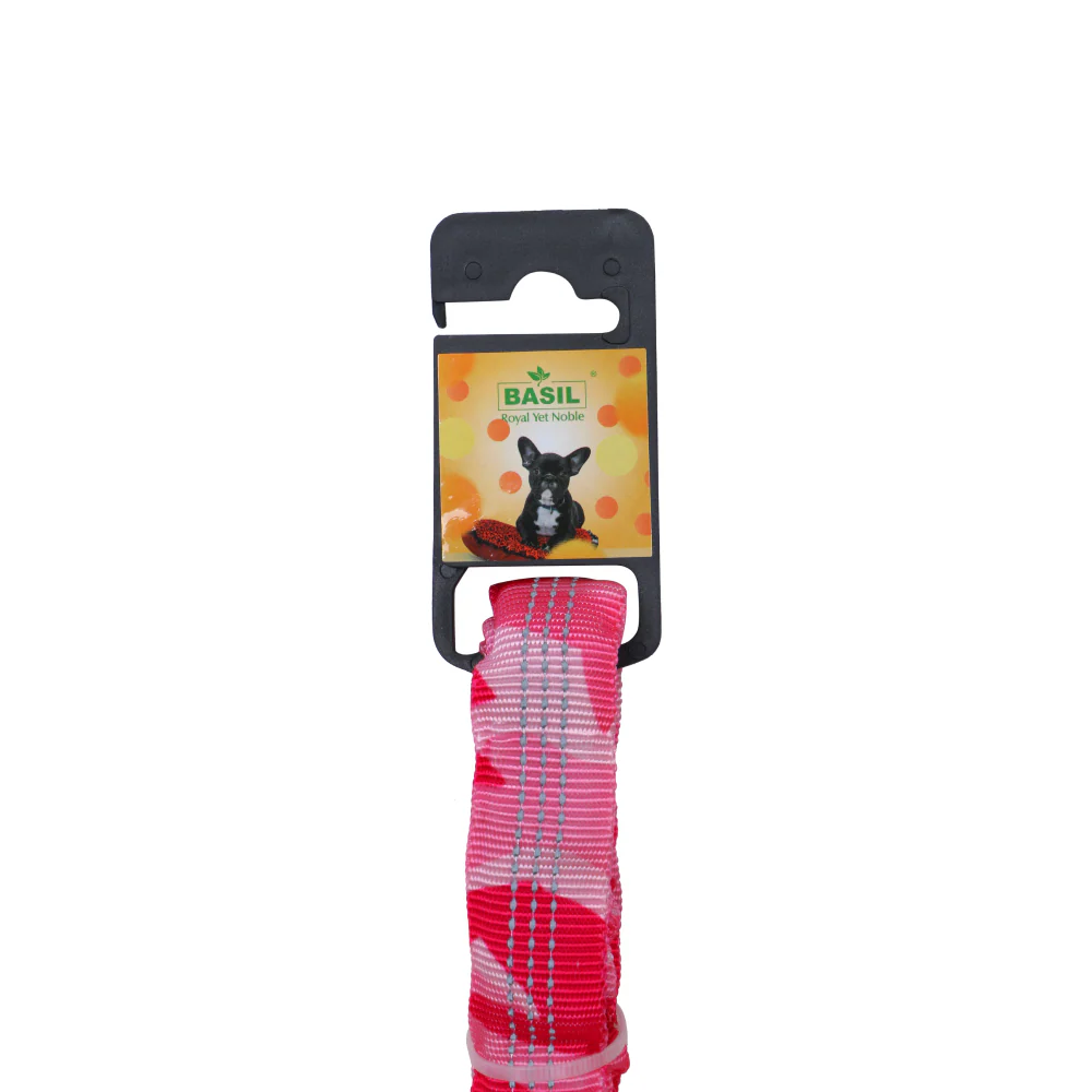 Basil Shock Absorbing Stretch Leash for Dogs (Pink) - Image 12