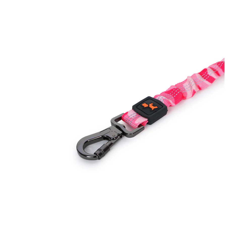 Basil Shock Absorbing Stretch Leash for Dogs (Pink) - Image 8