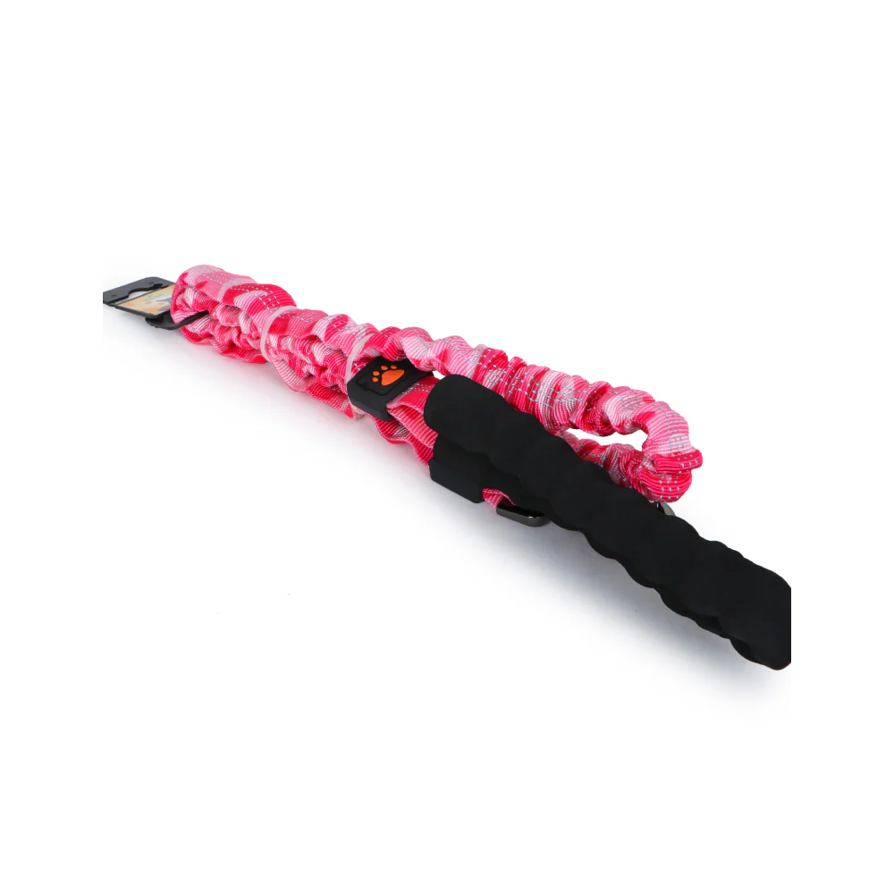 Basil Shock Absorbing Stretch Leash for Dogs (Pink) - Image 9