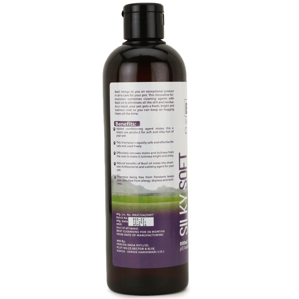 Basil Silky Soft Conditioning Dog Shampoo - Image 3