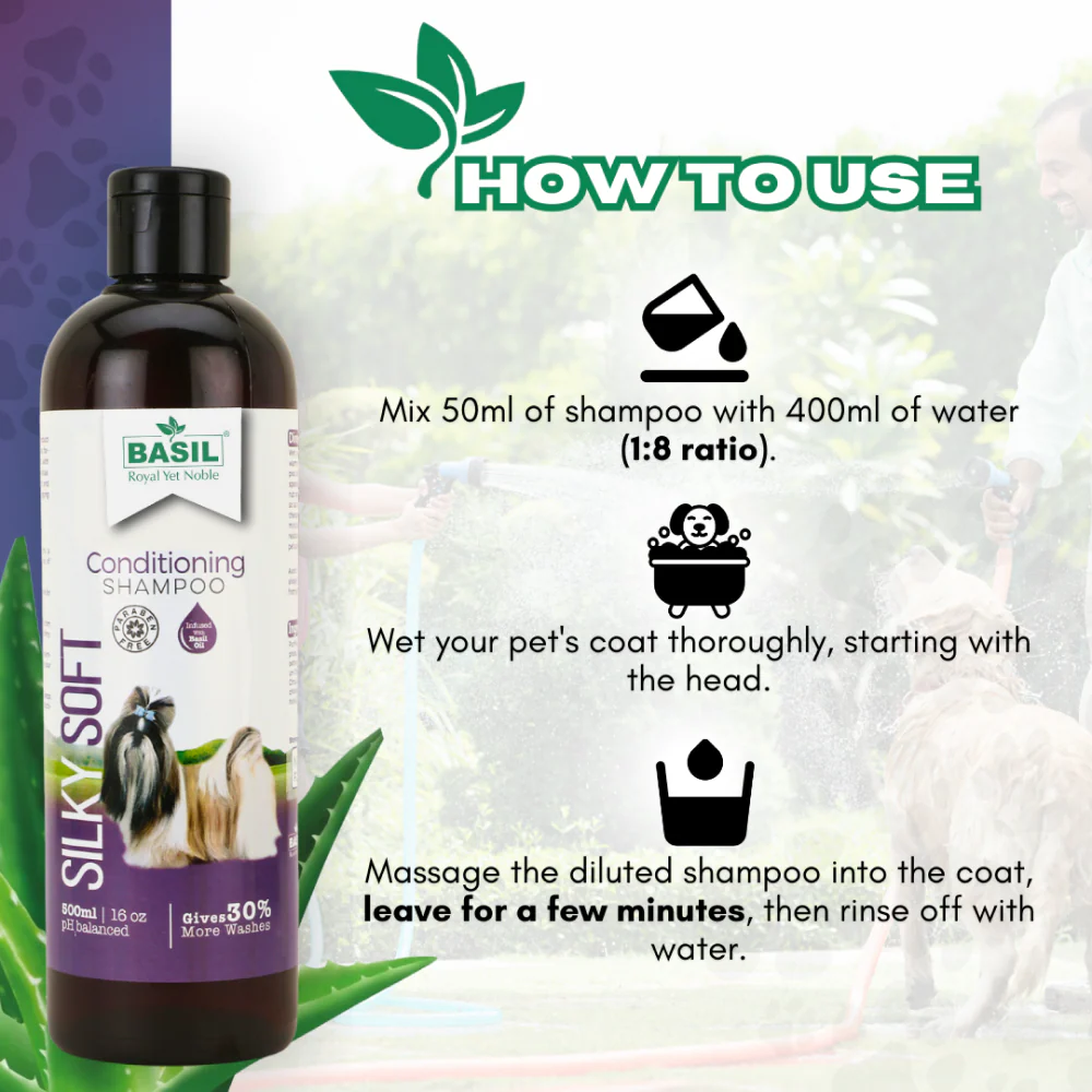 Basil Silky Soft Conditioning Dog Shampoo - Image 9