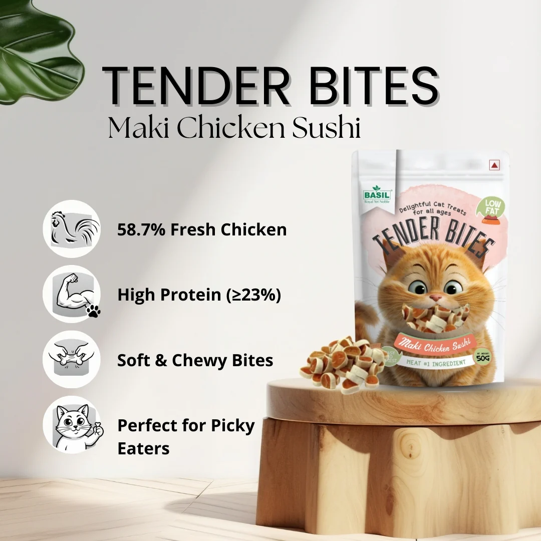 Basil Tender Bites Maki Sushi Cat Treats - Image 2