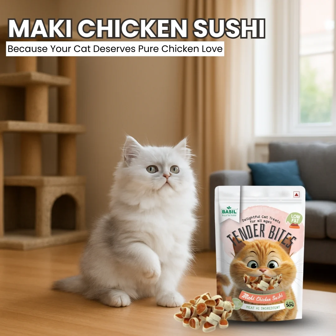 Basil Tender Bites Maki Sushi Cat Treats - Image 5