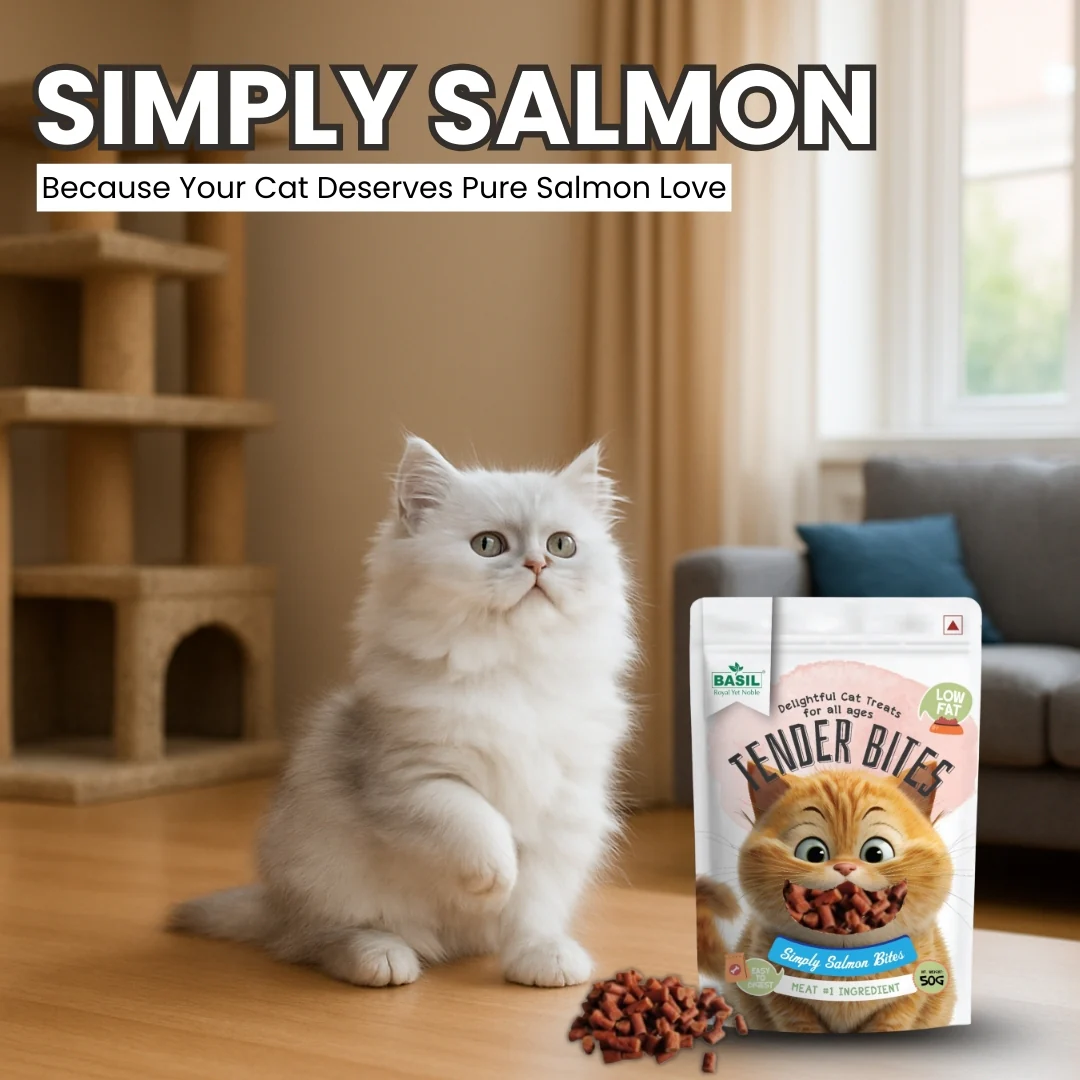 Basil Tender Bites Simply Salmon Cat Treats - Image 5