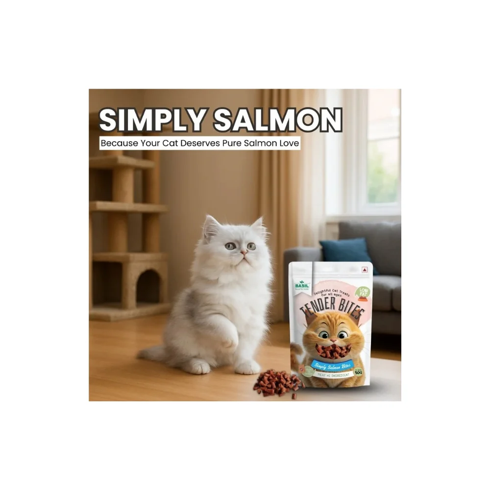 Basil Tender Bites Simply Salmon Cat Treats - Image 7
