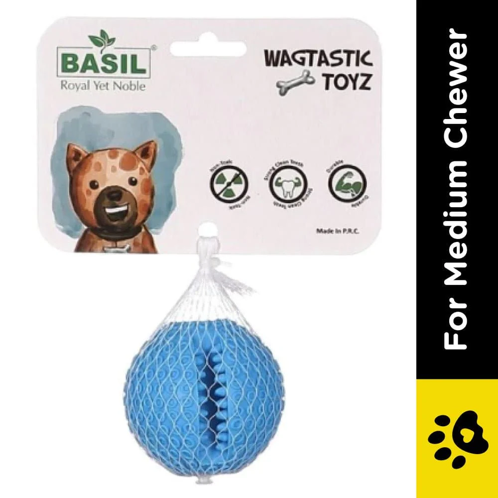 Basil Treat Dispensing Solid Chew Ball Toy for Dogs - Image 3