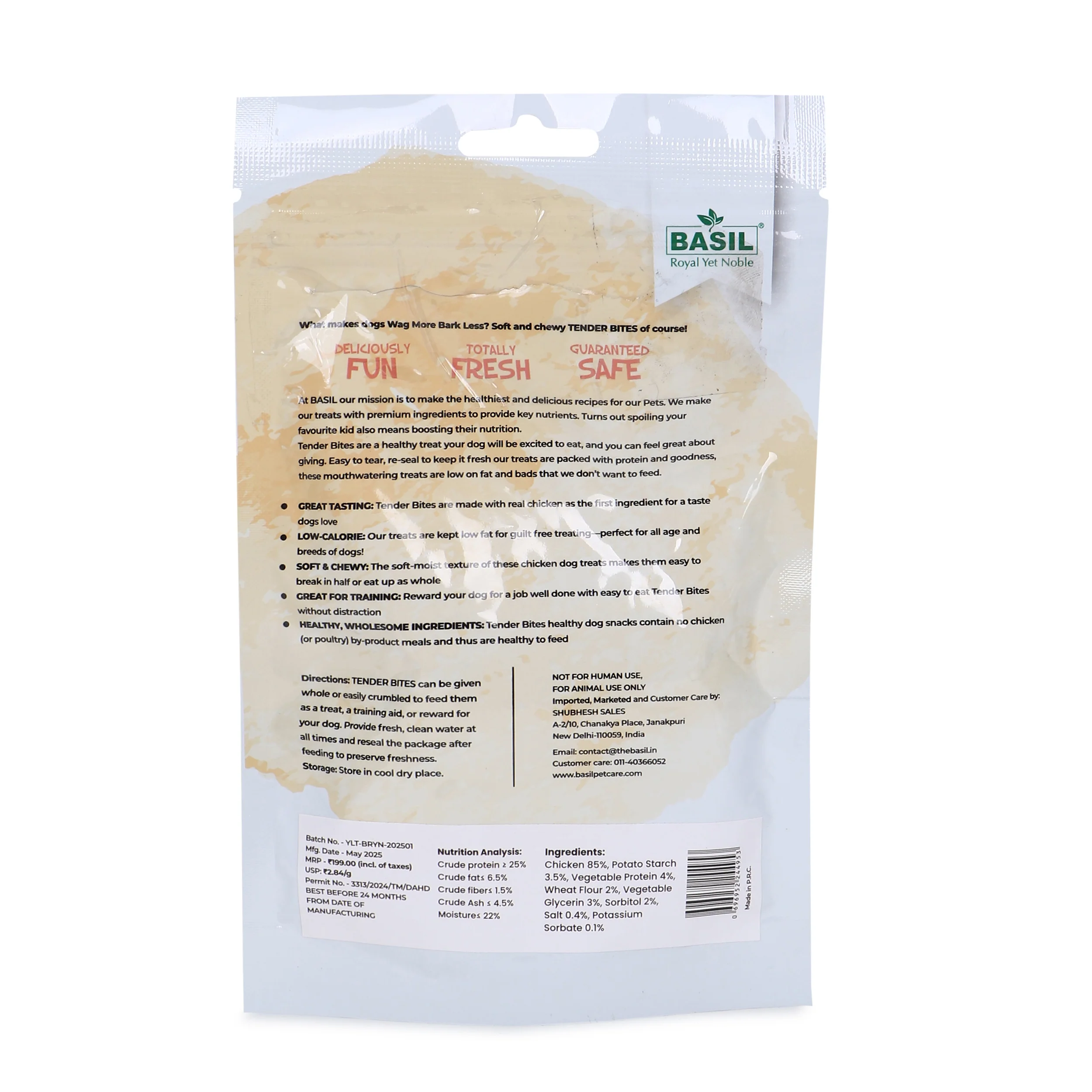Basil Tender Diced Chicken Bites Strips Dog Treats - Image 5