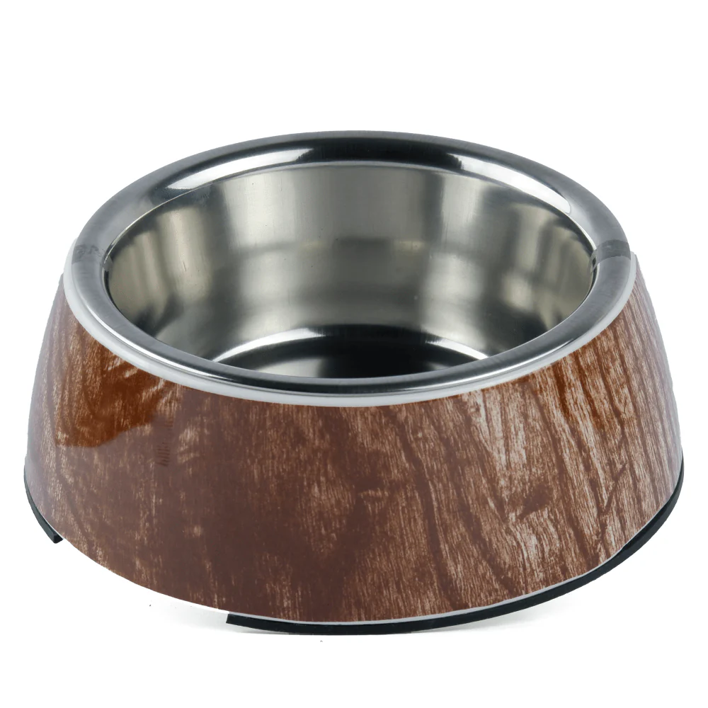 Basil Wooden Print Melamine Bowl for Dogs and Cats - Image 4