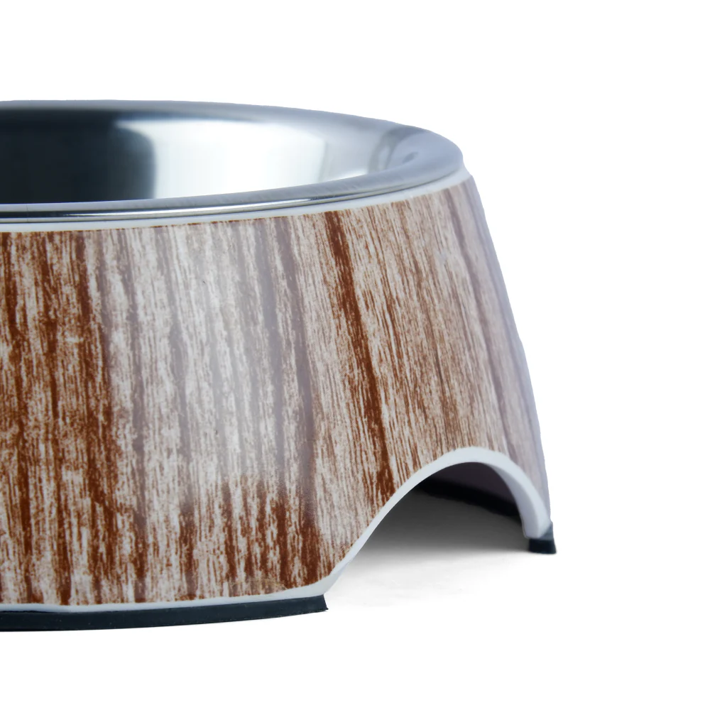 Basil Wooden Print Melamine Bowl for Dogs and Cats - Image 5