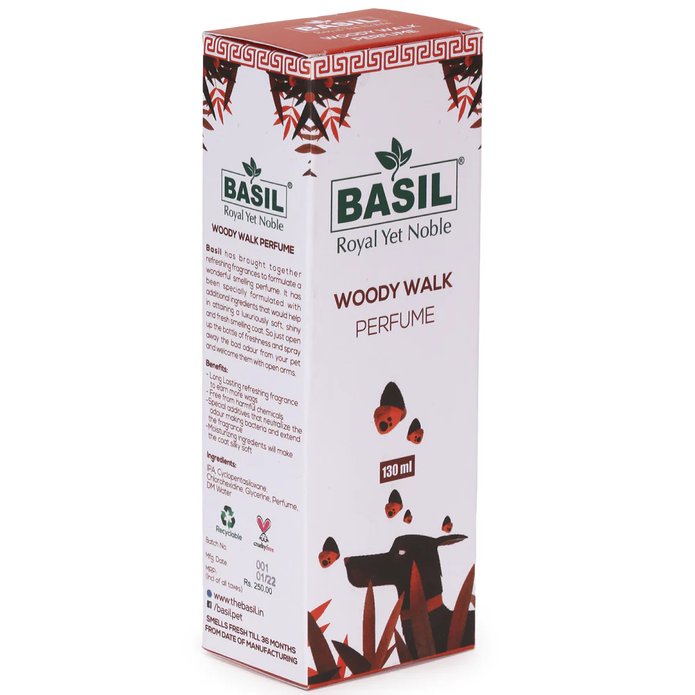 Basil Woody Walk Fresh Perfume Spray for Dogs and Cats - Image 3