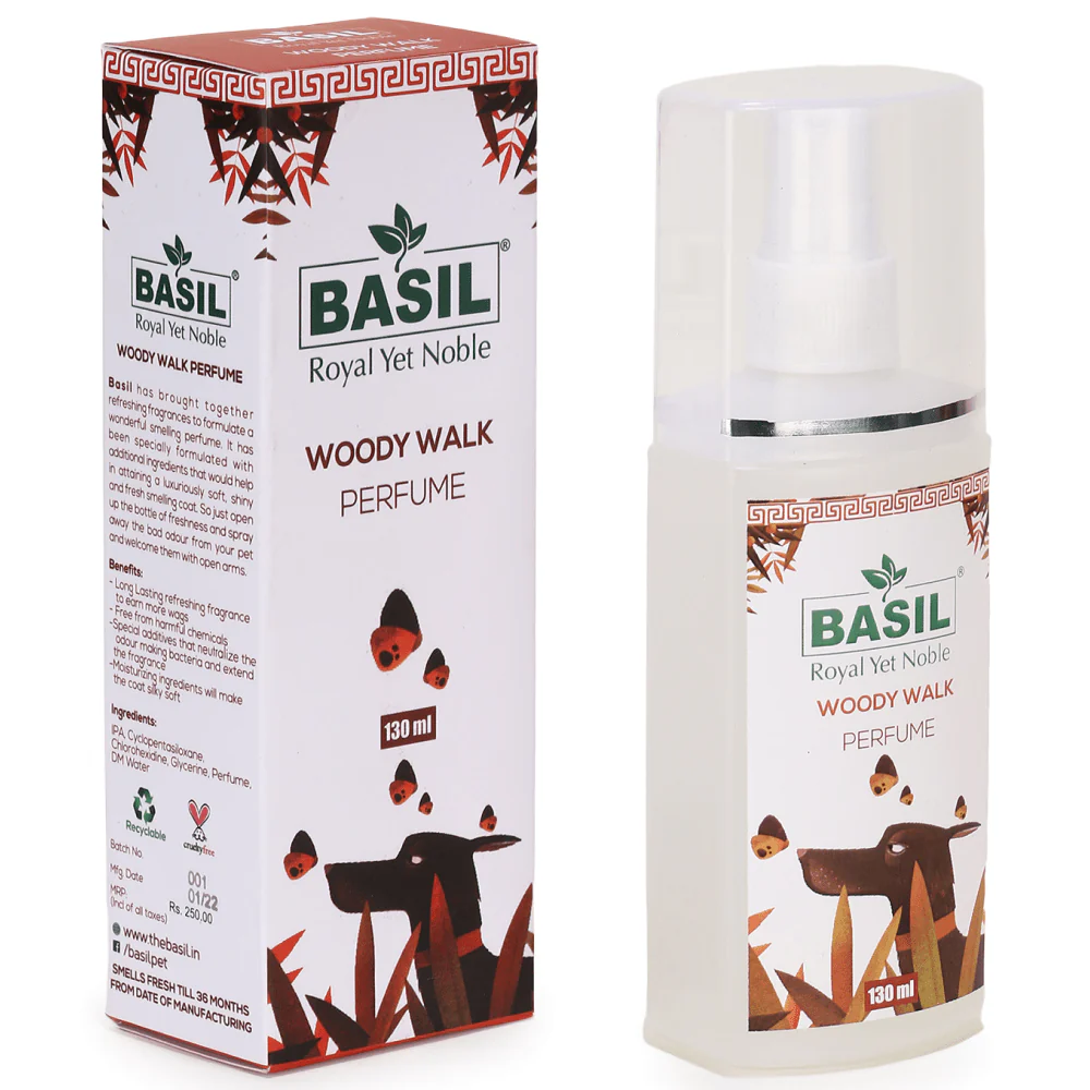 Basil Woody Walk Fresh Perfume Spray for Dogs and Cats - Image 4