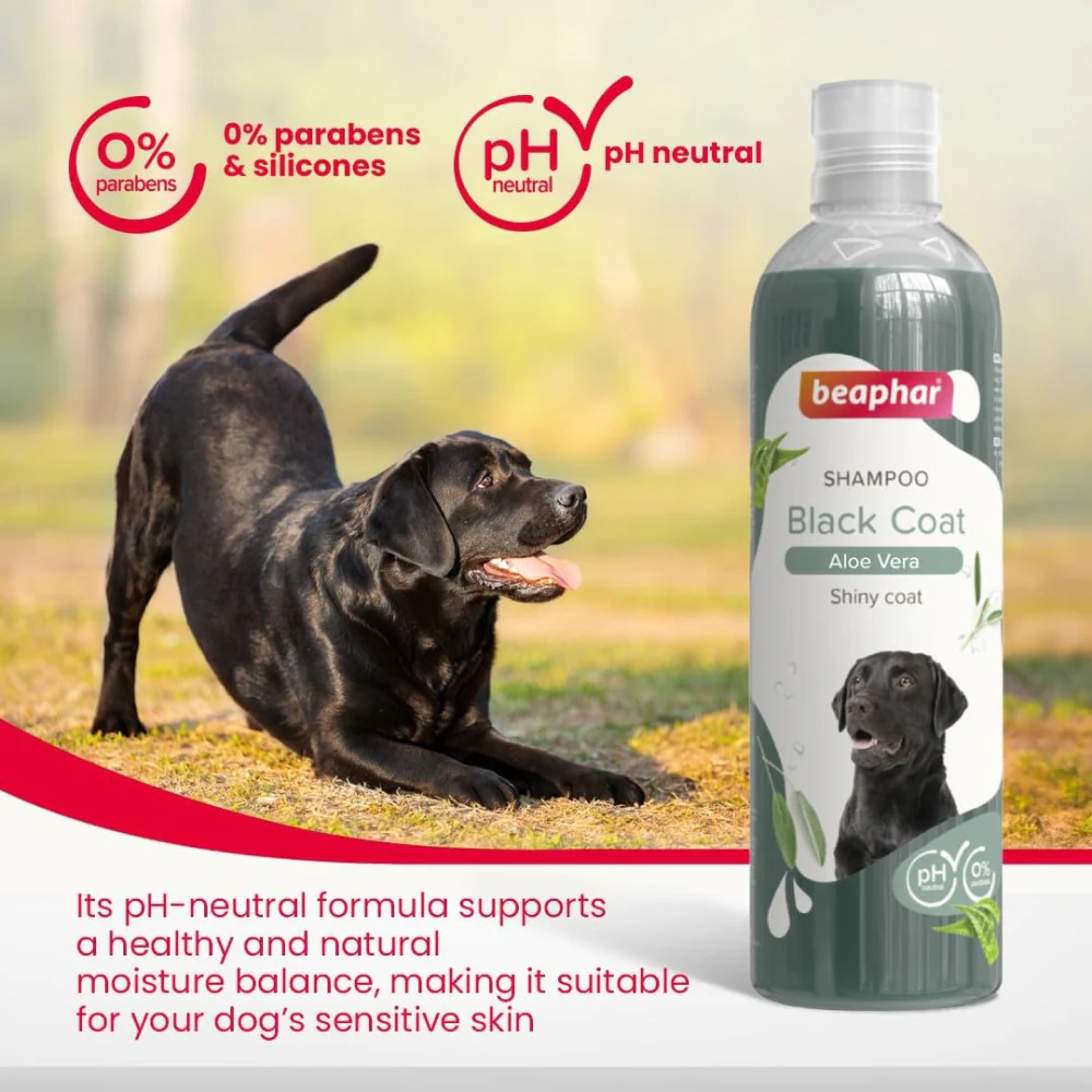 Beaphar Aleo Vera & Herbal Black Coat Shampoo for Dogs - Image 5