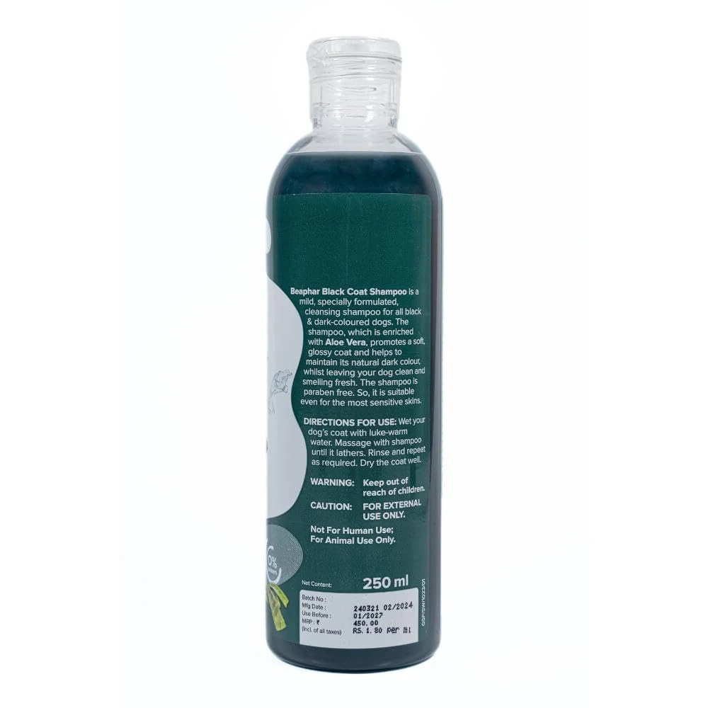 Beaphar Aleo Vera & Herbal Black Coat Shampoo for Dogs - Image 8