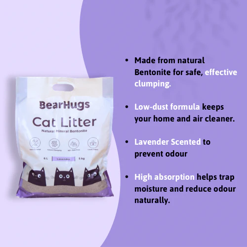 BearHugs Lavender Scented Bentonite Cat Litter - Image 3