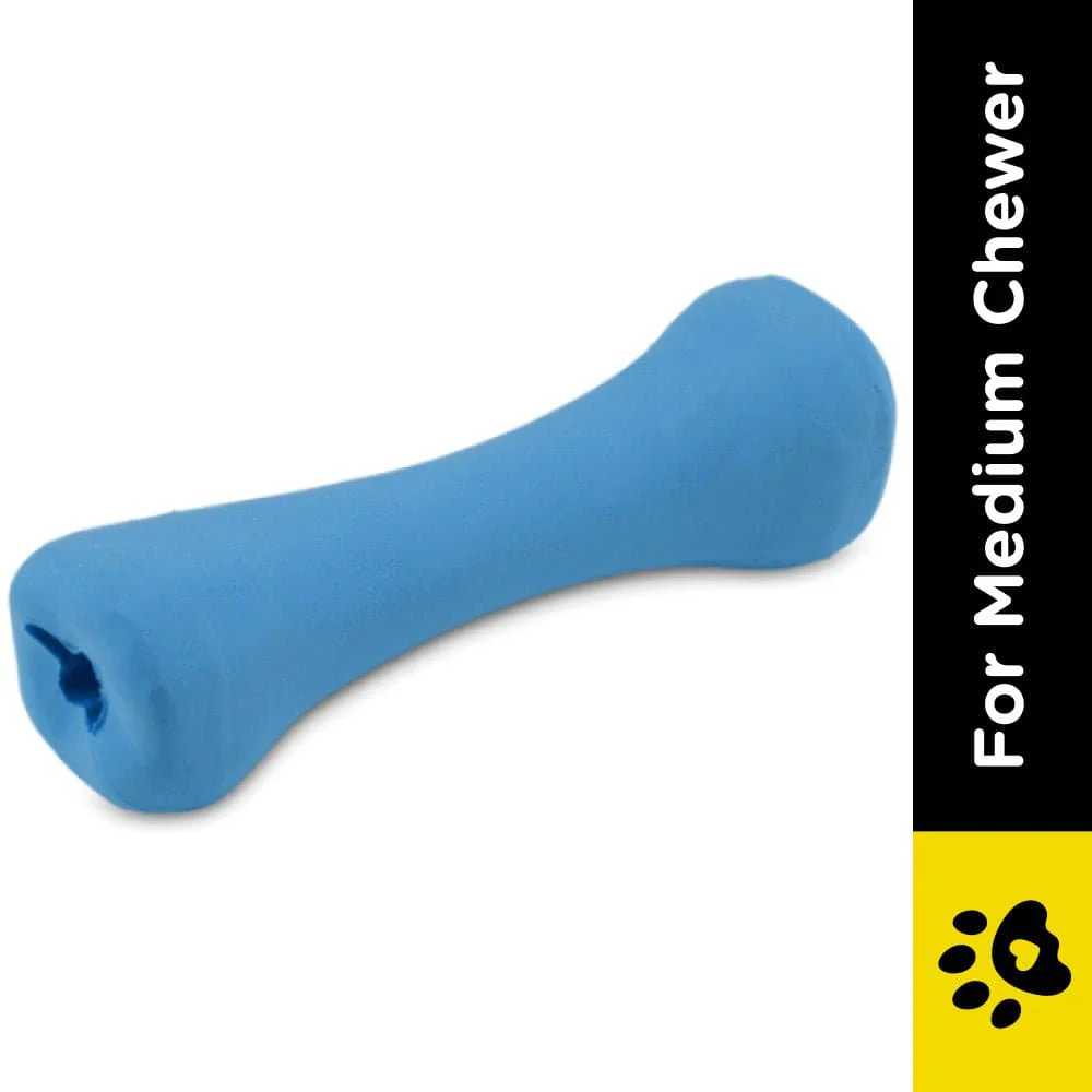 Beco Natural Rubber Bone Toy for Dogs (Blue) - Image 2