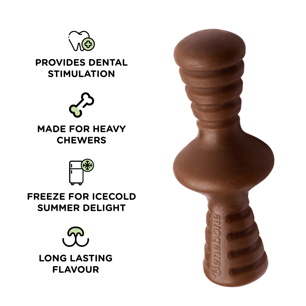 Benebone Bacon Butter Flavored Zaggler Rolling Chew Toy for Dogs - Image 2