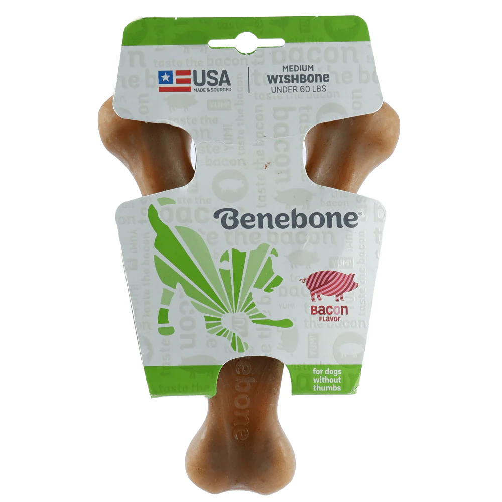 Benebone Bacon Flavored Wishbone Chew Toy for Dogs | For Aggressive Chewers - Image 5