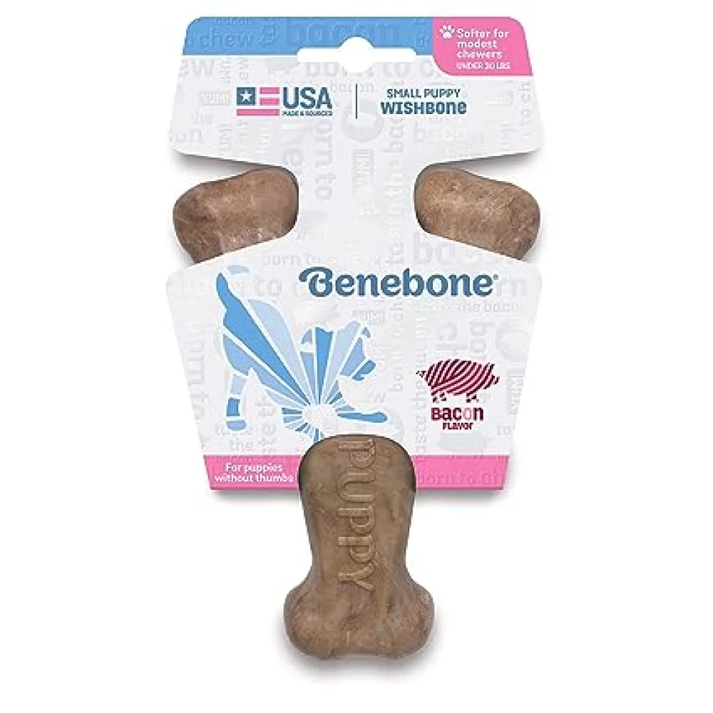 Benebone Bacone Flavored Wishbone Chew Toy for Puppy - Image 3