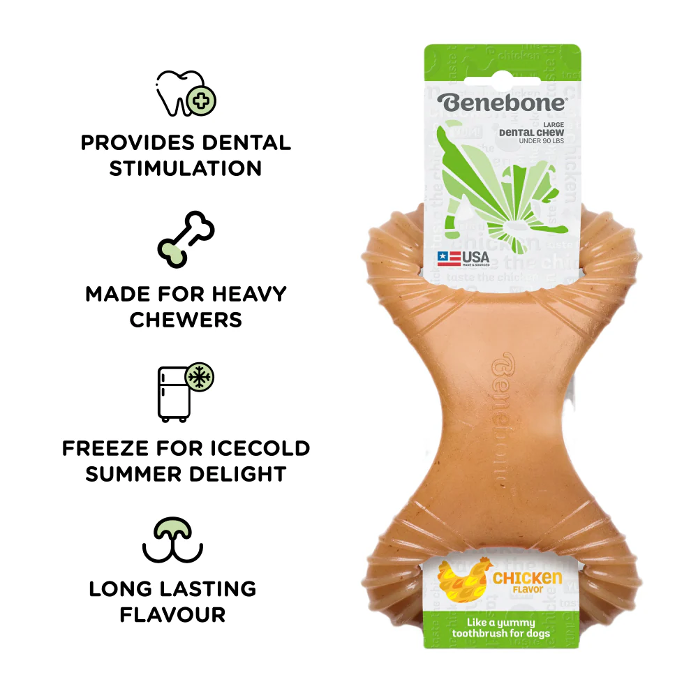 Benebone Chicken Flavored Dental Chew Toy for Dogs - Image 2