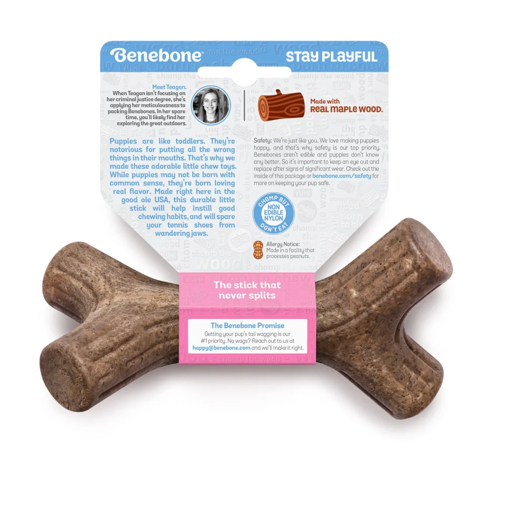 Benebone Maple Wood Flavored Stick Chew Toy for Puppy - Image 3