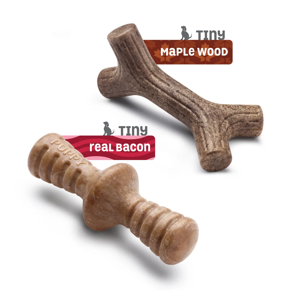 Benebone Maplestick and Zaggler Bacon Chew Toys for Puppy - Image 3