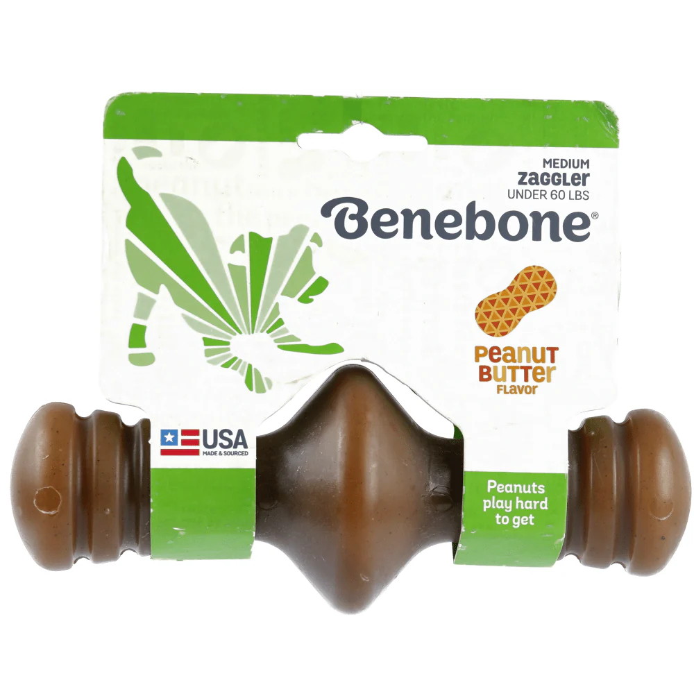 Benebone Peanut Butter Flavored Zaggler Chew Toy for Dogs | For Aggressive Chewers - Image 6