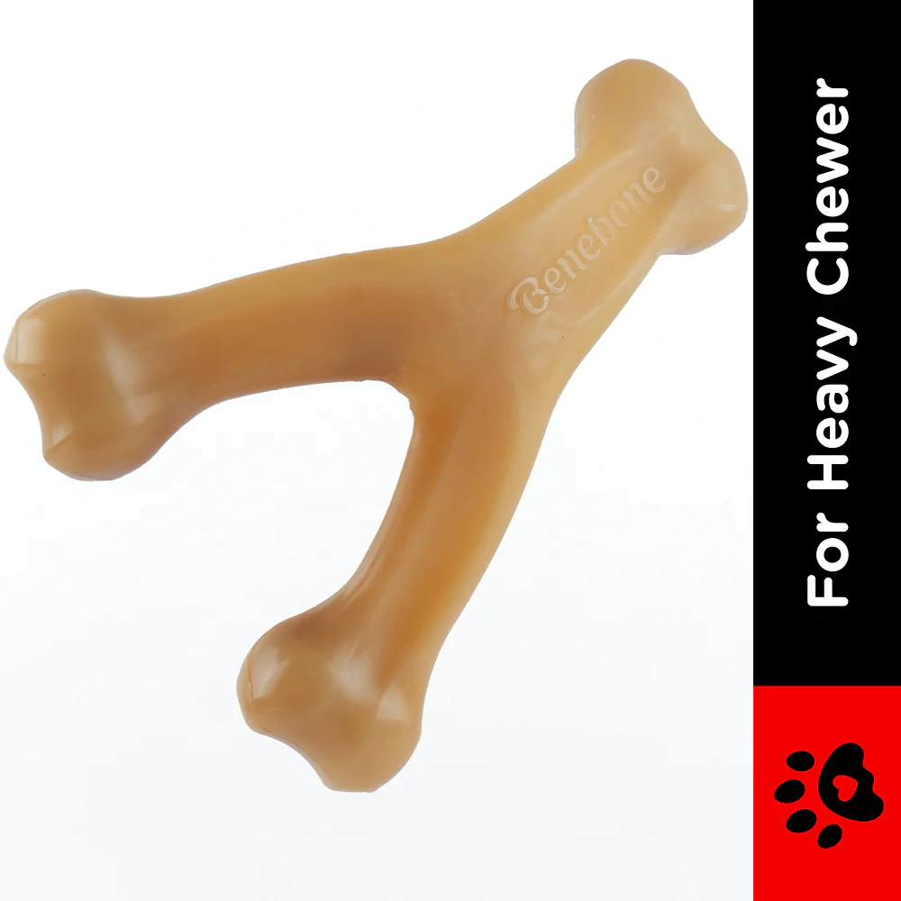 Benebone Chicken Flavored Wishbone Chew Toy for Dogs | For Aggressive Chewers - Image 3