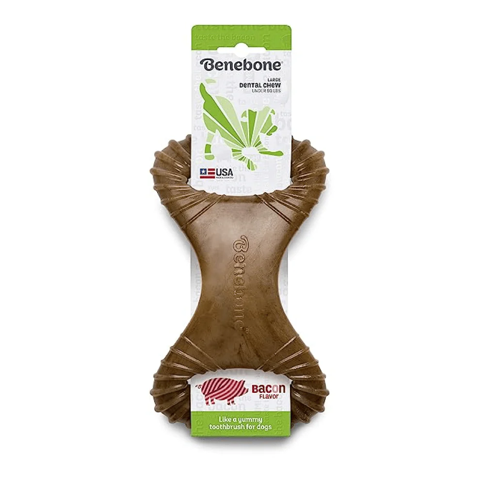 Benebone Bacon Flavored Dental Chew Toy for Dog | For Aggressive Chewers - Image 3