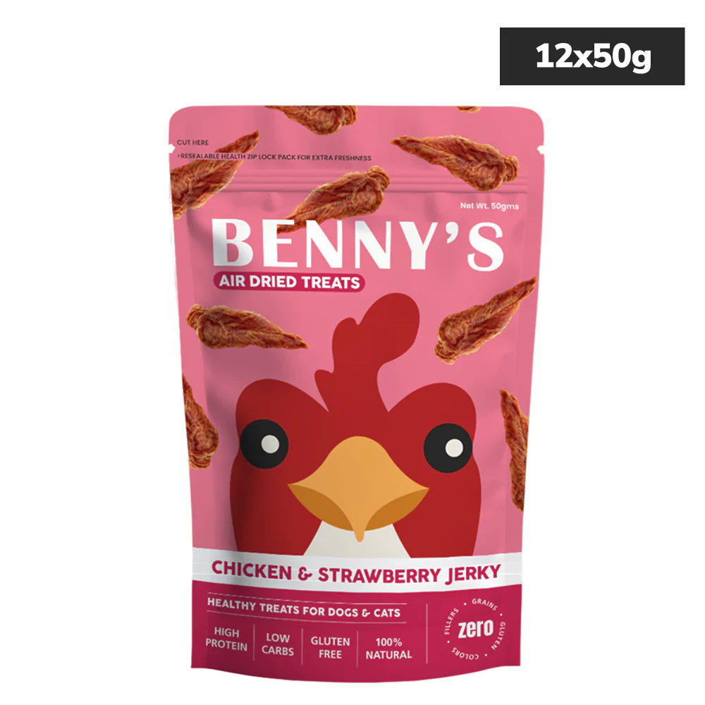Bennys Bowl Chicken and Strawberry Jerky Dog Treats - Image 10