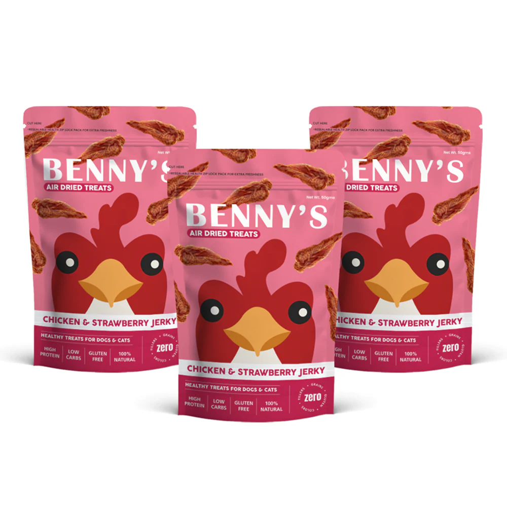 Bennys Bowl Chicken and Strawberry Jerky Dog Treats - Image 9