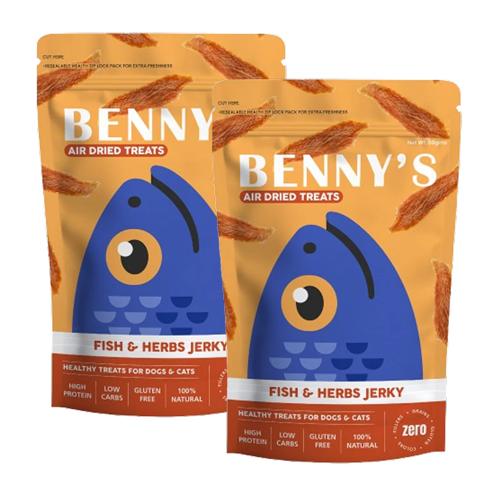 Bennys Bowl Fish and Herbs Jerky Dog Treats - Image 8